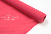DEADSTOCK Japanese Fabric Shokunin Collection Azumadaki Cotton Silk Blend - watermelon pink - 50cm